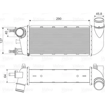 Chladič motoru Chladič turba VALEO 818582