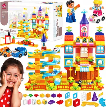 ostatní stavebnice Stavebnice sada 209 ks. hrad se skluzavkou Věk 3+