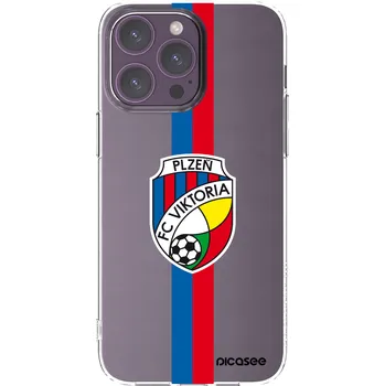 Pouzdro na mobilní telefon Picasee silikonový průhledný obal pro Apple iPhone 14 Pro Max - FC Viktoria Plzeň H
