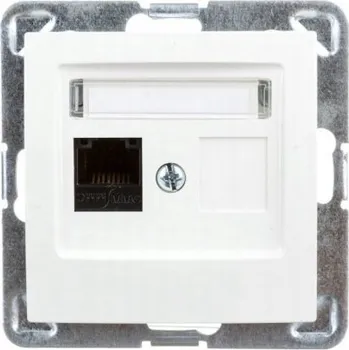 Elektrická zásuvka Počítačová zásuvka Ospel Impression GPK-1Y/K/m/27 Ecru