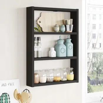 police Nástěnná police PERA 1 černá