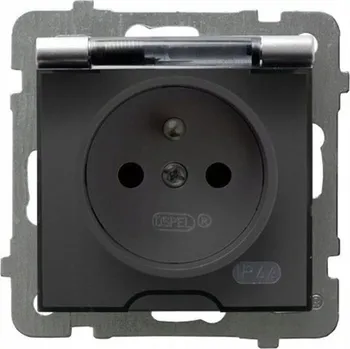 Elektrická zásuvka Elektrická Zásuvka hermetická Ospel stříbrná