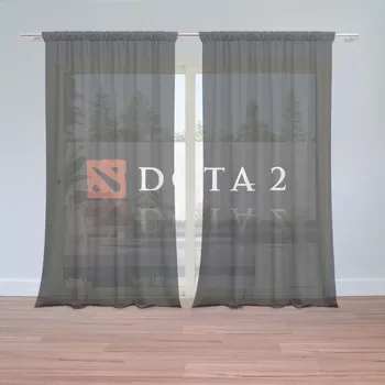 Záclona Sablio Záclony DOTA 2 Černá: 2ks 150x250cm