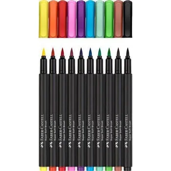 Fixy "Black Edition", 10 barev, FABER-CASTELL 116451