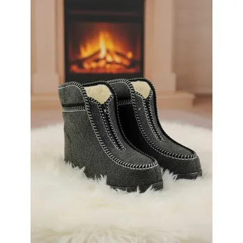 Dámské pantofle Pohodlné vyteplené papuče s ovčím rounem model 92 KAPCE , VELIKOST 39