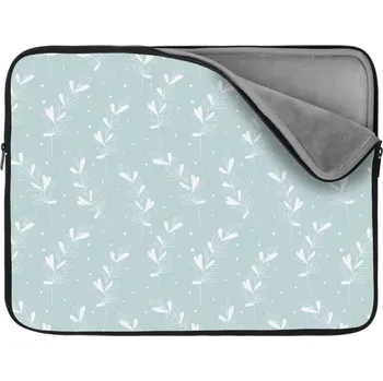 pouzdro na notebook Sablio Obal na notebook Bílé lístky - 17"