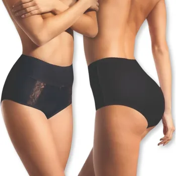 Kalhotky BABELL Dámské bavlněné kalhotky s krajkou Kalhotky 005 černé, velikost plus 4XL