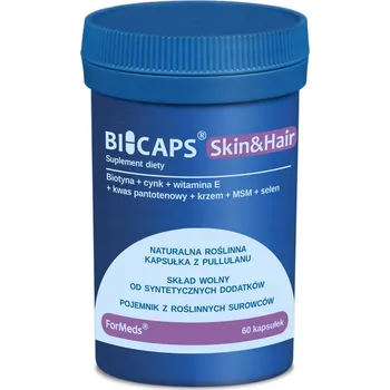 Formeds BICAPS SKIN & HAIR 7 složek SELEN ZINEK Vlasy Pleť Nehty 60 kapslí