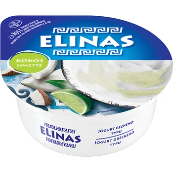 Elinas Řecký jogurt limetka a kokos 150g
