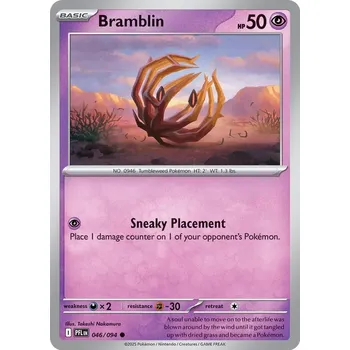 Sběratelská karetní hra Pokémon PFL 046/094 Bramblin - Phantasmal Flames Stav: Near Mint, Verze: REVERSE HOLO