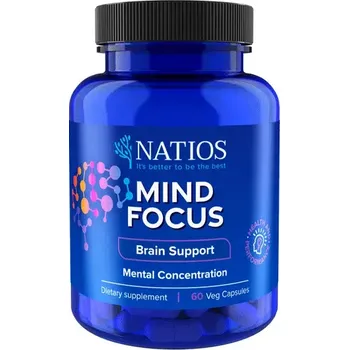 NATIOS Mind Focus, 60 veganských kapslí