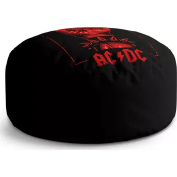 Taburet Sablio Taburet Circle ACDC Červená ruka: 38x48 cm