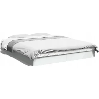 Postel Dvoulůžková postel Lotivo 160x200, imitace dřeva, bílá