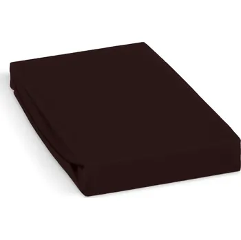 Prostěradlo Jersey prostěradlo 90x200cm, tmavě hnědé