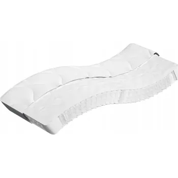 Matrace Matrace Pružinová s Pěnou a Izolační Vrstvou, 90x220x19 cm, Bílo-Šedá