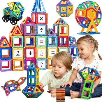 ostatní stavebnice STAVEBNICE STAVEBNICE 3D EDUKAČNÍ MAGNETIC TILES 120 dílků