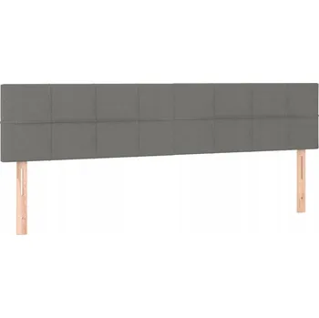 Čelo postele s nastavitelnou výškou, světle šedé 160x5x78/88 cm