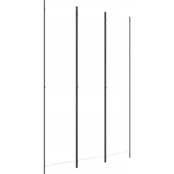 Paraván 3dílná skládací Paraván , textil a žehlička, 150x220 cm, bílá