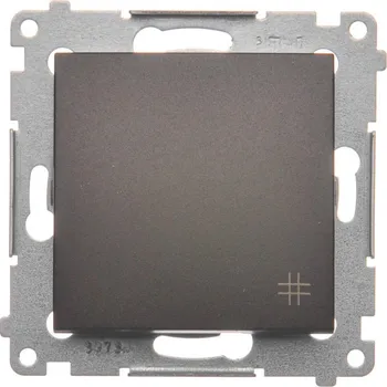 vypínač Vypínač křížový, řazení 7, 10 AX / 230 V~, bezšroubové svorky, Simon 54 DW7.01/46, hnědá metalizovaná