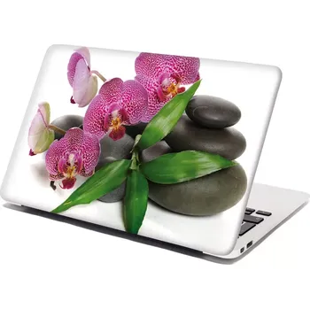 samolepka Sablio Samolepka na notebook Orchideje a kameny - 29x20 cm