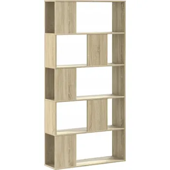Knihovna Knihovna s přihrádkami, Materiál na bázi dřeva, Dub Sonoma, 80,5x23,5x