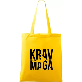 Nápis Krav Maga - Taška bavlněná - 42 x 38 cm ( Žlutá )
