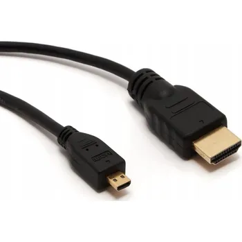 Video kabel Pozlacený kabel microHDMI-HDMI 1m pro Raspberry Pi 4