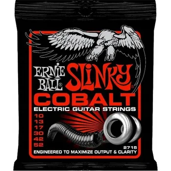 Struna pro kytaru a smyčcový nástroj Struny pro elektrickou kytaru Ernie Ball 2715 Cobalt 10-52