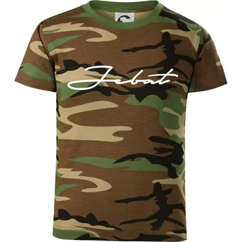 Jebat - Dětské maskáčové triko - 122 cm/6 let ( Hnědý maskáč )