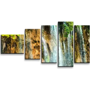 Obraz Sablio Obraz - 5-dílný Vodopád 2 - 100x60 cm