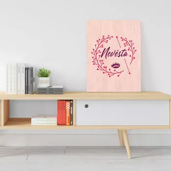 Plechová cedule Sablio Dárková cedulka Nevěsta: 30x40 cm