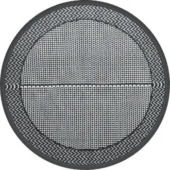 Koberec Koberec ARAKIL oboustranný, žakárový, PP, šedý, Ø200 cm