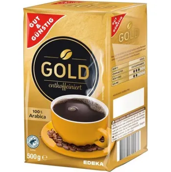 Káva GG Mletá káva bez kofeinu 500g -100% Arabica