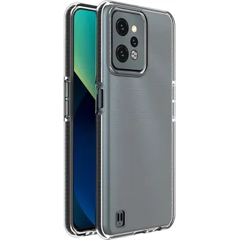 Pouzdro na mobilní telefon Hurtel Silikonový kryt Spring Case pro Realme C31 s rámečkem černý