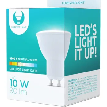 Žárovka LED žárovka GU10 1W 230V 4500K 90lm Forever Light