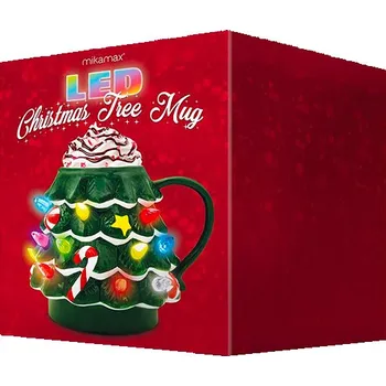 Sklenice MIKAMAX Led Christmas Tree Mug