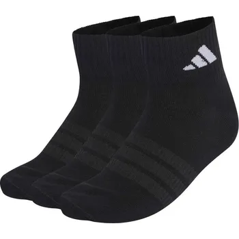 Pánské ponožky Ponožky Adidas Thin & Light Sportwear Ankle 3P - black/black/black Černý (34-36)