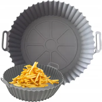 SILIKONOVÁ FORMA NA PEČENÍ, ORGANIZÉR DO HORKOVZDUŠNÉ FRITÉZY 20 cm