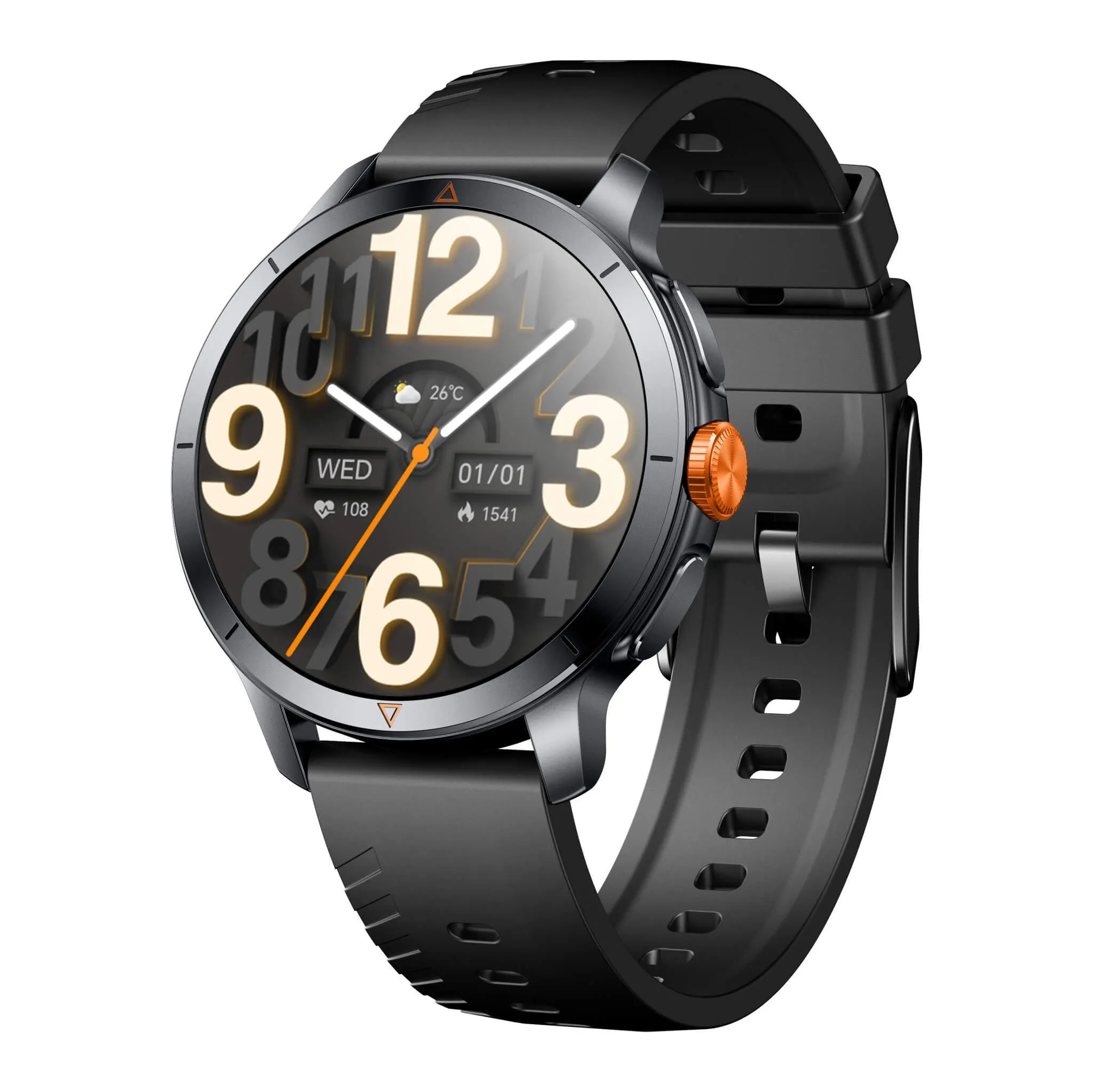 Fotografie 1 - Chytré hodinky Armodd Silentwatch 8 Pro GPS černé/černý řemínek