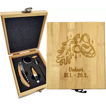 Víno Sablio Dárková sada na víno Vodnář: 147×168×49 mm