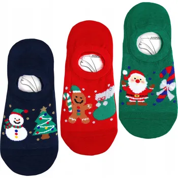 Pánské oblečení 3 páry vánočních podnožek MORAJ KOTNÍKOVÉ PONOŽKY Dárek vel.