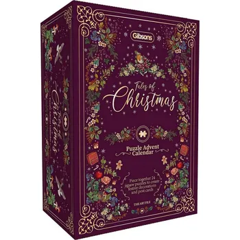 Puzzle Gibsons Art File adventní kalendář vánoční příběhy 24x 40-60 dílků