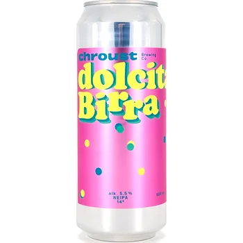 Pivo Pivovar Chroust Dolcita Birra NEIPA 14, plech 500ml