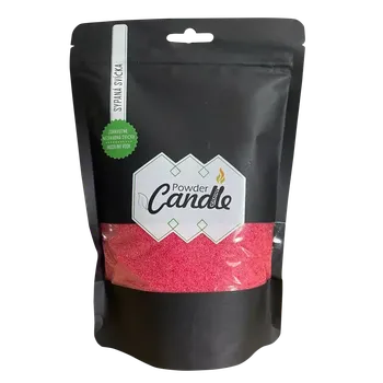 PowderCandle Barevná sypaná svíčka 50 hodin, červený vosk