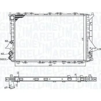 Chladič motoru Chladič, chlazení motoru MAGNETI MARELLI 350213189900