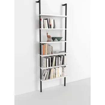 Knihovna MARLE 6 nástenná knižnica biela