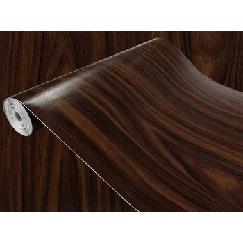 Obraz Nábytková dýha, tmavě ořechová italská Fólie Samolepicí, šířka 67 cm