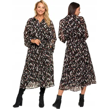 Dámské šaty Ženské Šaty Dámské šaty s květinovým vzorem, podzimní, dlouhé, módní MORAJ S