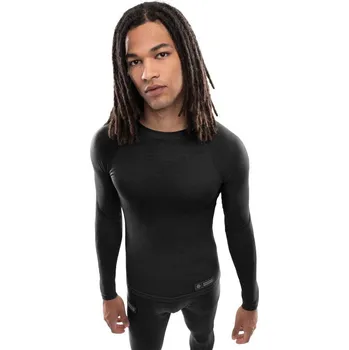 Pánské tričko SIROKO Pánské funkční prádlo z vlny SRX Thermal Černá 2XL ČERNÁ