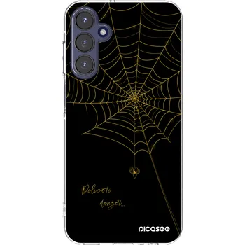 Pouzdro na mobilní telefon Picasee silikonový průhledný obal pro Samsung Galaxy A15 A155F 4G - Delicate danger